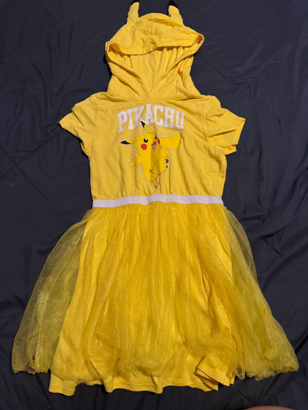 Pokemon Pikachu Sparkle Tulle Dress in Bright Yellow